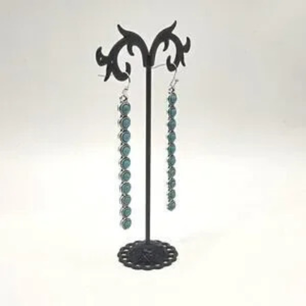 Turquoise Earrings Long Dangle BOHO Vintage Fashion Anniversary Birthday Gift